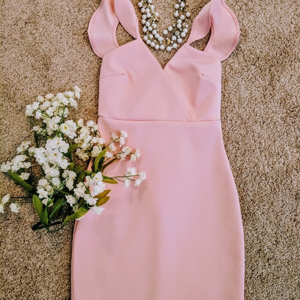 Adorable Powder Pink Party / Interview Dress XS